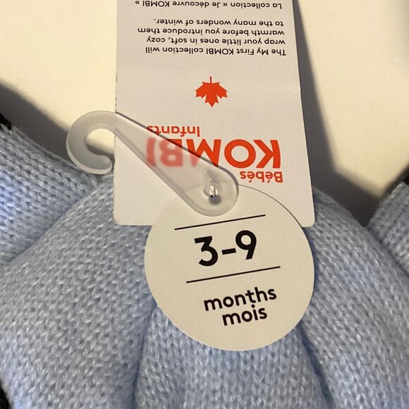 NWT Kombi Kids Toddlers The Sherpa Animal Knit Blue Hat Winter Beanie Warm - Picture 5 of 5